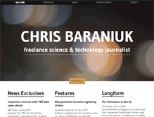 Tablet Screenshot of chrisbaraniuk.com
